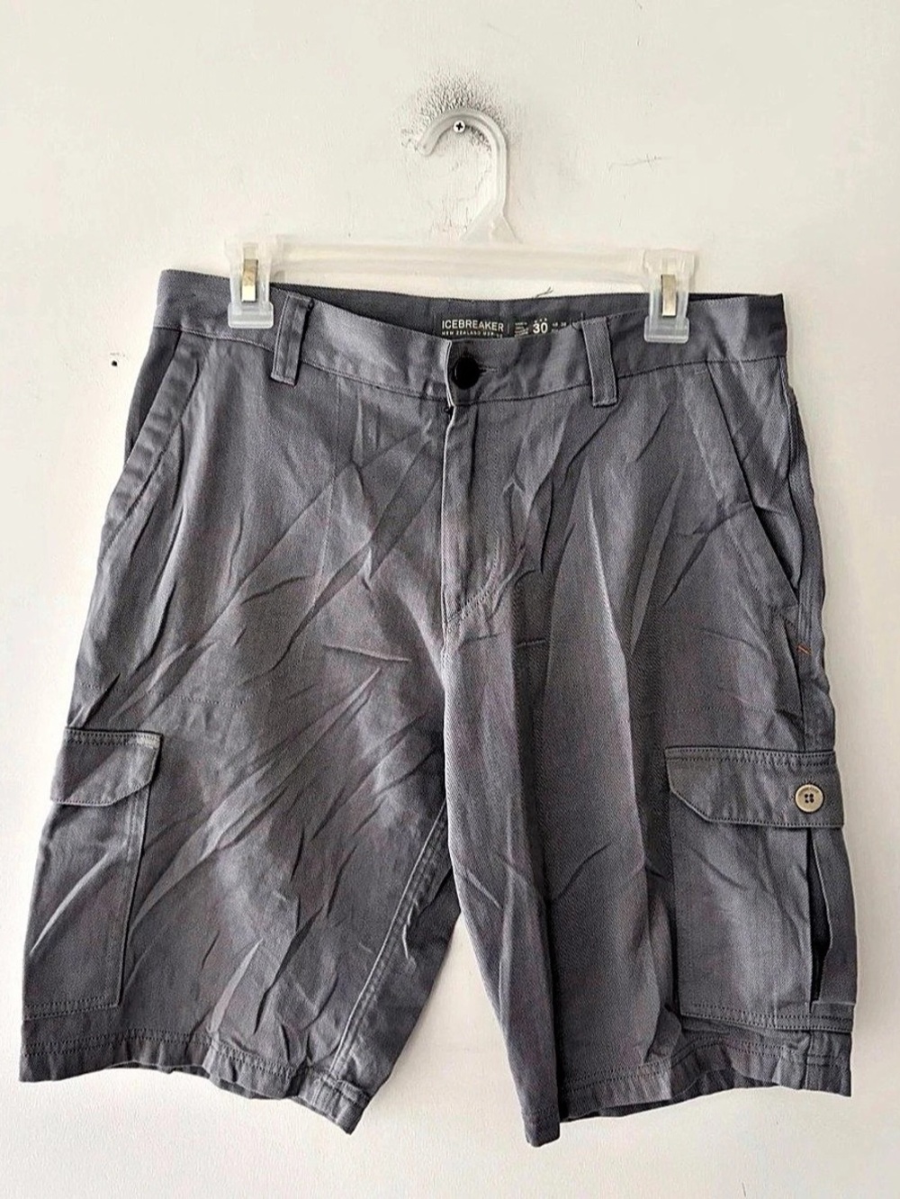 Icebreaker Merino Wool Blend Cargo Mens Shorts Size 30